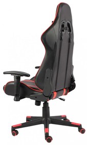 piros PVC forgó gamer szék