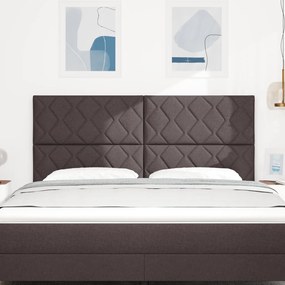 LED Fejtámla Gyémánt Blokkok Design Sötétbarna 180 cm Szövet