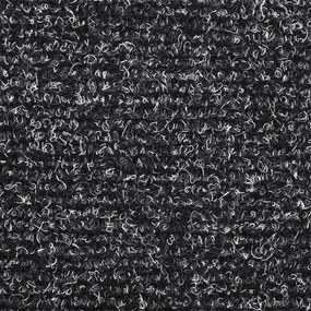 15 db sötétszürke öntapadós lépcsőszőnyeg 65x21x4 cm