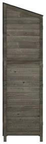 antracit tömör fenyőfa kerti fészer 102x52x174,5 cm