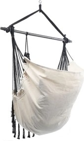 MIADOMODO Függő hintaszék kintre-bentre bézs