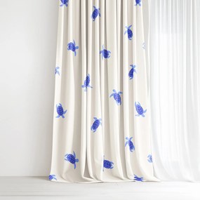 Goldea pamut drapéria -  tengeri teknősök 140x150 cm