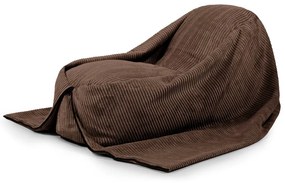 Sötétbarna kordbársony gyerek babzsákfotel Cocoon 120 – SLOWDOWN