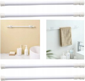 Függönykarnis rúd mini teleszkópos törölközőtartó 30-50cm 4db