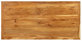 tömör újrahasznosított tíkfa bárasztal 120x58x106 cm
