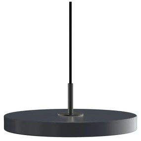 Antracitszürke LED függőlámpa fém búrával ø 31 cm Asteria Mini – UMAGE