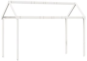 fehér tömör fenyőfa gyerekágytető 217 x 85,5 x 154 cm