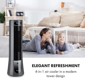 Klarstein Skyscraper Frost, léghűtő, 45 W, 7 liter, 2 hordozható