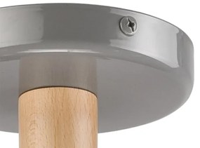 ELLIE 3xE27/60W/230V szürke/bükk mennyezeti lámpa