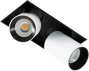Italux NOVUM GL7119-2/12W 3000K WH+BL Beépíthető spotlámpa 1x12W/LED 1640LM IP20