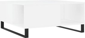 vidaXL fehér szerelt fa dohányzóasztal 80x80x36,5 cm