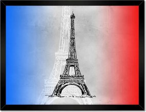 Poszterek keretben 40x30 Eiffel-torony