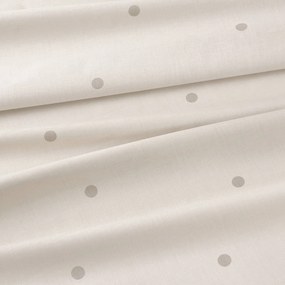Goldea pamut gumis lepedő - bézs pöttyös 80 x 200 cm