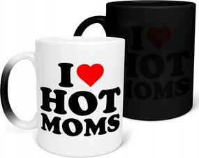Mágikus Bögre I Love Hot Moms Vicces Ajándék 330ml Csomagolás