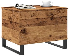 antik fa színű szerelt fa dohányzóasztal 60 x 44,5 x 45 cm