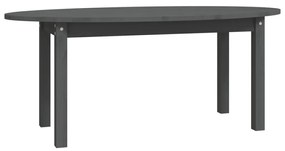 Szürke tömör fenyőfa dohányzóasztal 110 x 55 x 45 cm
