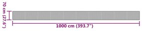 négyszögletű barna bambusz szőnyeg 70 x 1000 cm