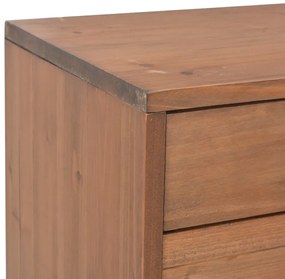 négyfiókos tömör fenyőfa TV-szekrény 120 x 30 x 40 cm