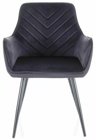 Fig Velvet étkezőszék fekete