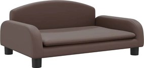 vidaXL barna műbőr kutyaágy 70 x 45 x 30 cm