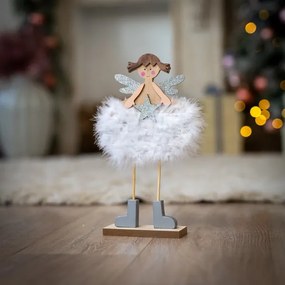 Karácsonyi angyal figura dekoráció 31 cm &#8211; 2 féle