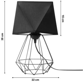 Asztali lámpa DIAMENT 1xE27/60W/230V