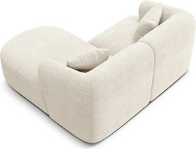 Bézs kordbársony sarokkanapé (jobb oldali-heverő résszel) Campi – Cosmopolitan Design