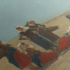 Kép - Eugène Boudin, Women on the Beach at Berck, reprodukciók (120x50 cm)