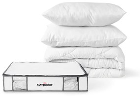 Vákuumos-megerősített textil ruhatároló doboz szett 3 db-os 45x65x15,5 cm Life – Compactor