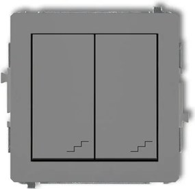 Karlik Deco dupla lépcső összekötő szürke matt