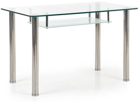 Asztal Houston 11677x90x150cm, Edzett üveg, Fém