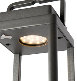 Kültéri asztali lámpa sötétszürke, LED-del tölthető - Yara