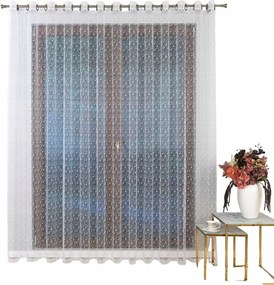 Hímzett napellenző függöny – virágmintás 450X260