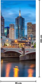 Fotótapéta ajtóra - Melbourne város (95x205cm)