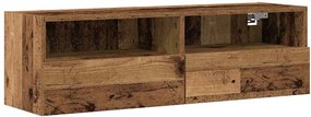 vidaXL TV Fali Szekrény Régi fa 100 x 30 x 30 cm Faanyag