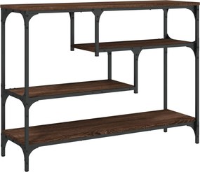 vidaXL barna tölgyszínű szerelt fa tálalóasztal 100x30x75 cm