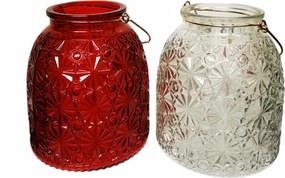 Gyertyatartó Üveg Virág Váza Dekoratív MIX