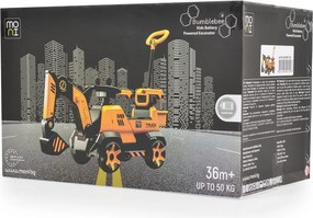 Moni BUMBLEBEE ráülős akkus vezethető kotrógép SÁRGA/FEKETE