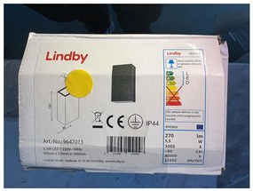 Lindby Lindby - LED Kültéri fali lámpa WEERD LED/5,3W/230V IP44 LW1185