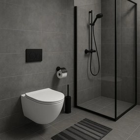 Akasztókészlet GEBERIT Duofix Basic + WC LENA Perem nélküli 48 x 36 cm + gomb + ülés, fehér, 3322XX00 + 39040100