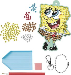 SpongyaBob Smile gyémántszemes kulcstartó készítő szett