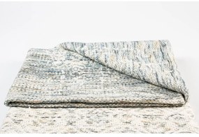 Liv Blue pamut pléd, 130 x 170 cm - White Label