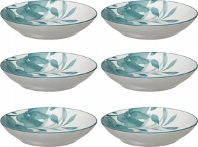 6 Db-os Mély Porcelán Tányér Szett Ø 20 CM Levesekhez És Salátákhoz