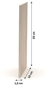 Oldalsó takaró bútorlap NOPL-085-00 Noliana (sonoma tölgy). 1015440