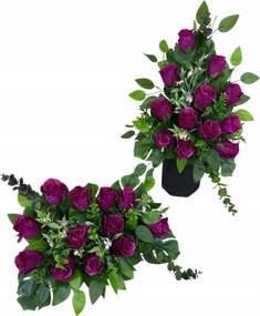 Csokor Nád Kompozíció Sír Temető Művirágok