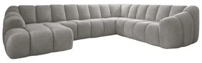 Világosszürke sarokkanapé (jobb oldali-U alakú) Shell – Miuform