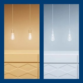 LED RGBW Dimmelhető izzó ST64 E27/6,3W/230V 2200-6500K Wi-Fi - WiZ