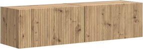 vidaXL TV Fali Szekrény 2 pcs Művészi tölgy 60 x 31 x 29.5 cm Faanyag
