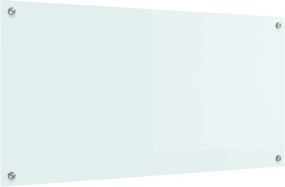 vidaXL Konyhai splashback Fehér 100 x 50 cm edzett üveg