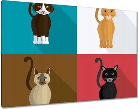 Vászonkép 100x70 Cica